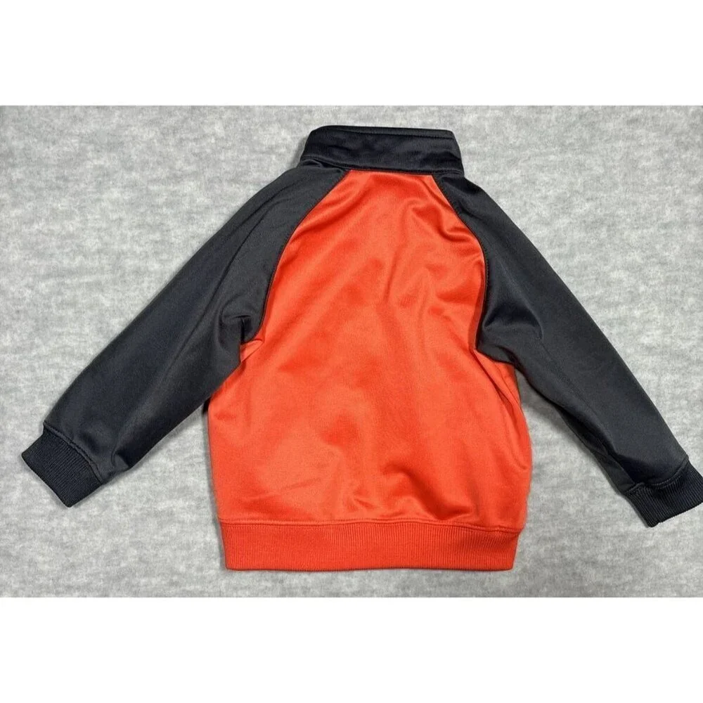 Nike Boys Jacket Zip Orange Gray 18‎ Months Lightweight